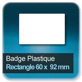 Badge Rectangle 60x92 mm