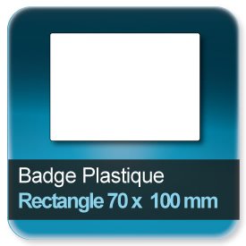 Badge Rectangle 70x100 mm