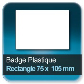 Badge Rectangle 75x105 mm