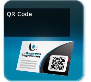 impression carte de visite avec pelliculage velours Carte avec QR code