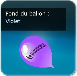 Ballon Couleur de fond Violet
