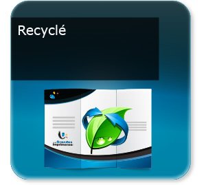 Impression fiche technique pliée dépliant Recyclé écologique
