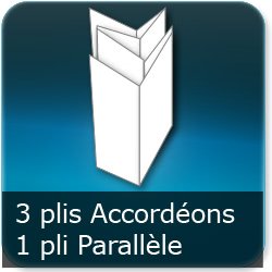 Dépliants / Plaquettes 3 plis accordéon + 1 plis parallèle