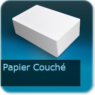 Autocollant & Étiquette Papier couché blanc