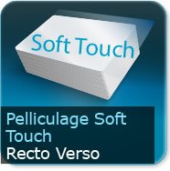 Cartes de visite Pelliculage Mat Soft Touch au Recto et Verso