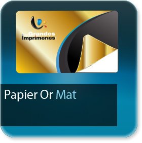 Autocollant & Étiquette Papier Or mat adhésif