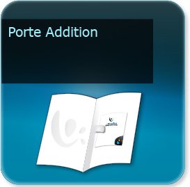 Pochette addition & pochette couvert personnalisé Porte Addition