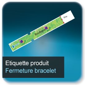 Autocollant & Étiquette Fermeture bracelet (baguage, objet, materiel, déco, appareil)