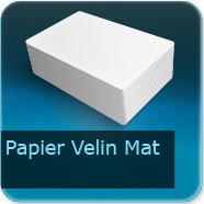 Autocollant & Étiquette Papier velin blanc mat