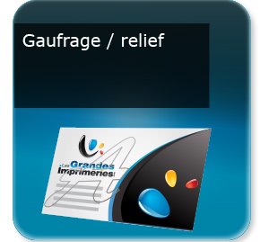 tract publicitaire Gaufrage relief