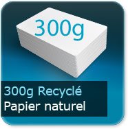 Cartes de correspondance 300g Recyclé blanc
