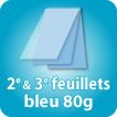 Liasse/Carnet autocopiant 2e & 3e feuillets bleu 60g