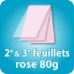 Liasse/Carnet autocopiant 2e & 3e feuillets rose 60g
