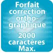 Correction orthographique 2000 Caractères max