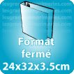 Classeur carton polypro refermé-24x32x3,5cm