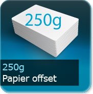 Tentes de table 250g papier offset