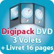 CD DVD Gravure & Packaging avec fente + Livret 16 pages