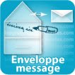 Étiquette fleuriste personnalisée Enveloppe Message