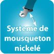 Cartes plastique / Tour de cou / Badge Système de mousqueton nickelé