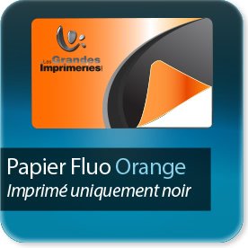 Autocollant professionnel & étiquette adhésive Orange fluo