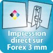 Affiches impression direct sur PVC FOREX 3mm