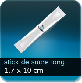 Stick de sucre long 100x17mm