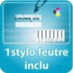 Cartes plastique / Tour de cou / Badge 1 stylo feutre inclu