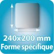 Tapis de souris papier & PVC forme spécifique 240X200 mm