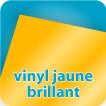 Autocollant & Étiquette Vinyl Jaune brillant