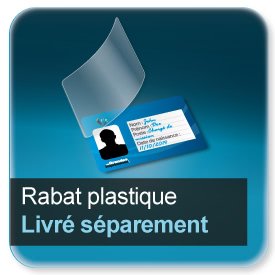 Cartes de visite Rabat plastique livrés séparement